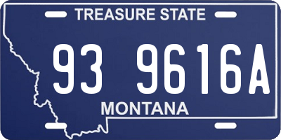 MT license plate 939616A