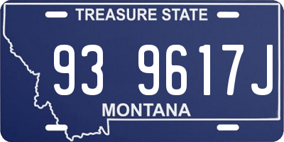 MT license plate 939617J