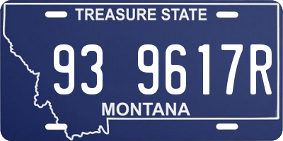 MT license plate 939617R