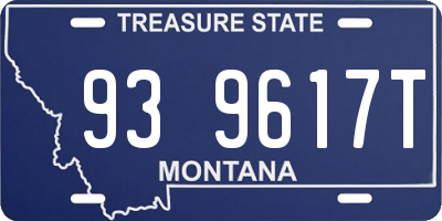 MT license plate 939617T