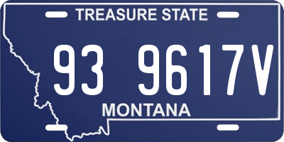 MT license plate 939617V