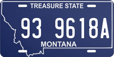 MT license plate 939618A