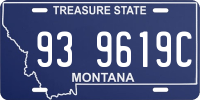 MT license plate 939619C