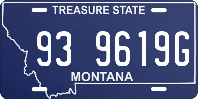 MT license plate 939619G