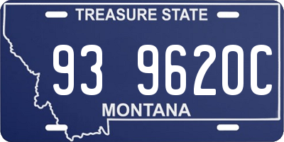 MT license plate 939620C