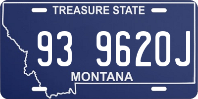 MT license plate 939620J