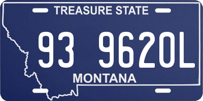 MT license plate 939620L