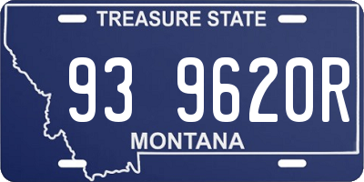 MT license plate 939620R