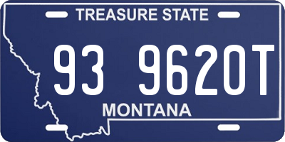 MT license plate 939620T