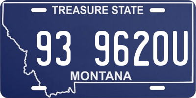 MT license plate 939620U