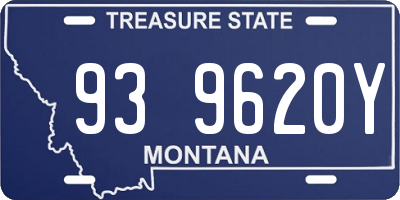 MT license plate 939620Y