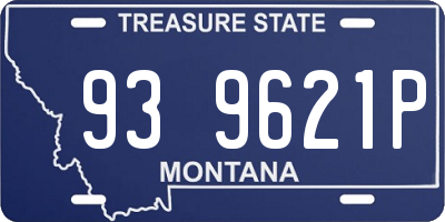 MT license plate 939621P