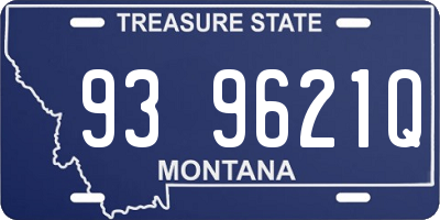 MT license plate 939621Q