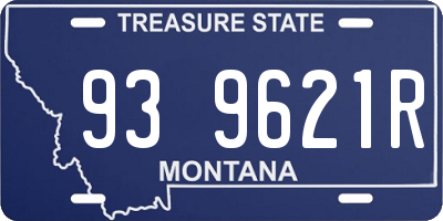 MT license plate 939621R