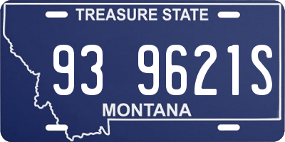 MT license plate 939621S