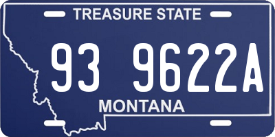MT license plate 939622A