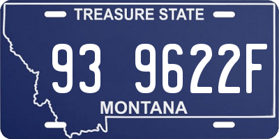 MT license plate 939622F