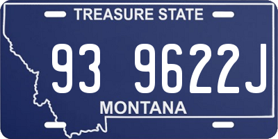 MT license plate 939622J