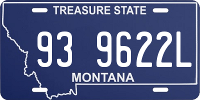 MT license plate 939622L