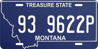 MT license plate 939622P