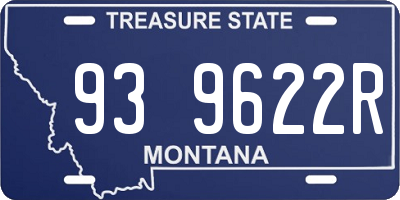 MT license plate 939622R