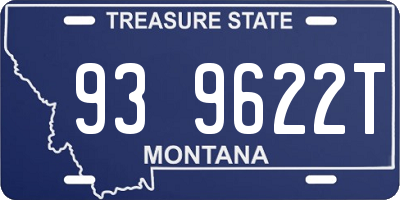 MT license plate 939622T