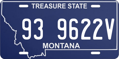MT license plate 939622V