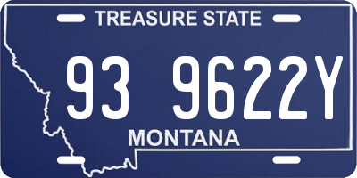 MT license plate 939622Y