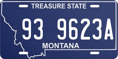 MT license plate 939623A