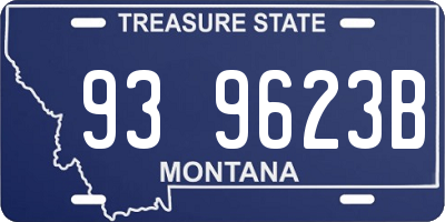 MT license plate 939623B