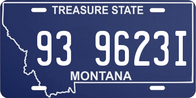 MT license plate 939623I