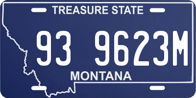 MT license plate 939623M