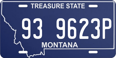 MT license plate 939623P