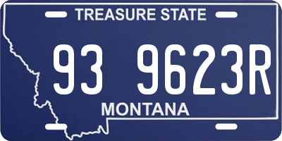 MT license plate 939623R