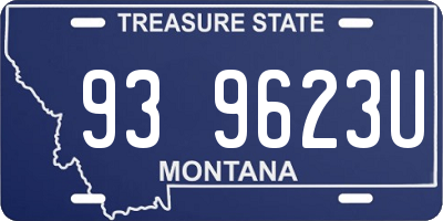 MT license plate 939623U