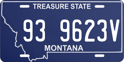 MT license plate 939623V