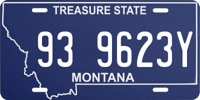 MT license plate 939623Y