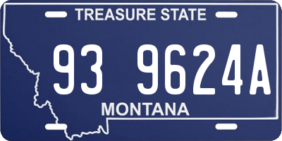 MT license plate 939624A