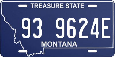 MT license plate 939624E