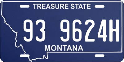 MT license plate 939624H