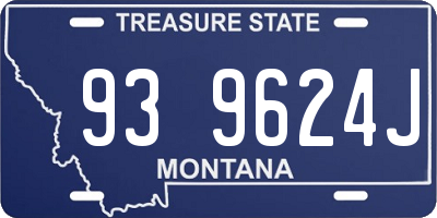 MT license plate 939624J