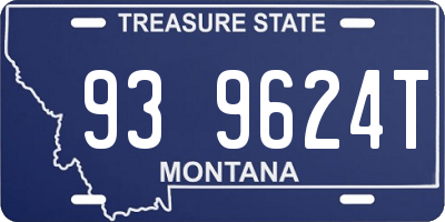 MT license plate 939624T