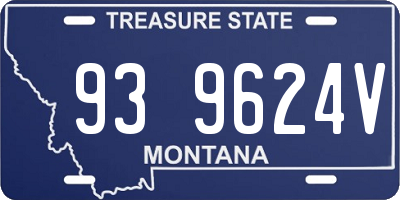 MT license plate 939624V