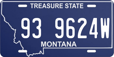 MT license plate 939624W