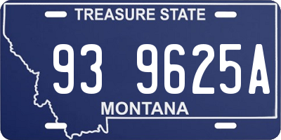 MT license plate 939625A