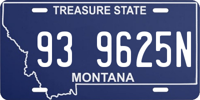 MT license plate 939625N
