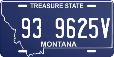 MT license plate 939625V