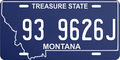 MT license plate 939626J