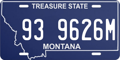 MT license plate 939626M