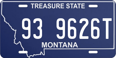 MT license plate 939626T